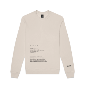 The Dune: Part One Script Crewneck in Sand (SOLD OUT)