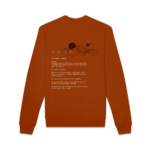 The Dune: Part Two Script Crewneck in Spice (SOLD OUT)