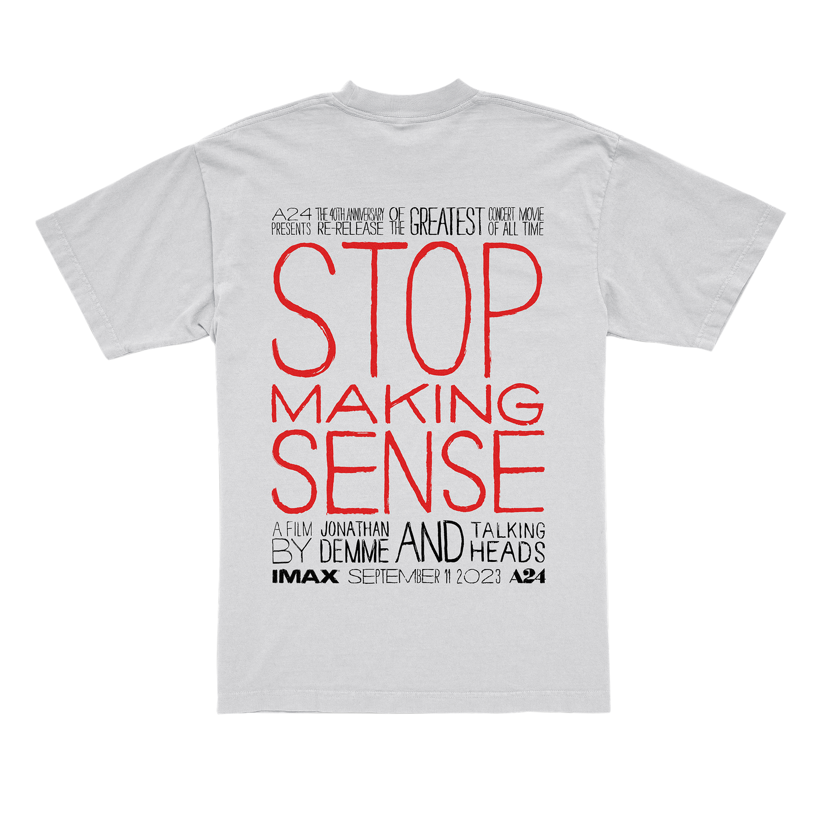 Stop Making Sense IMAX Exclusive World Premiere T-Shirt (SOLD OUT) - Image 2